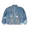 Who Decides War Blue Embroidered Bomber In Blue