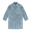 Who Decides War Blue Four Horsemen Trench Coat In Blue