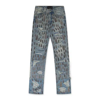 Who Decides War Blue Max Hardware Skinny Jeans In Gray
