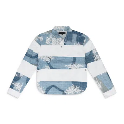 Who Decides War Blue Merged Rugby Polo Shirt