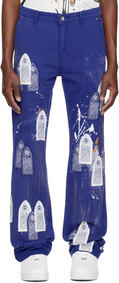 WHO DECIDES WAR BLUE SKY PAINTER CARPENTER JEANS