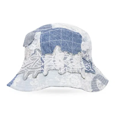 WHO DECIDES WAR BLUE THORN WRAPPED GRID BUCKET HAT
