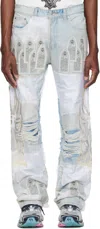 Who Decides War Winged Organza Jeans In Sky
