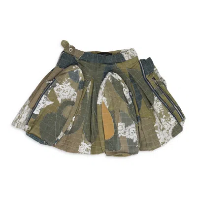 WHO DECIDES WAR BLUE WINDOW POCKET CARGO MAXI SKIRT