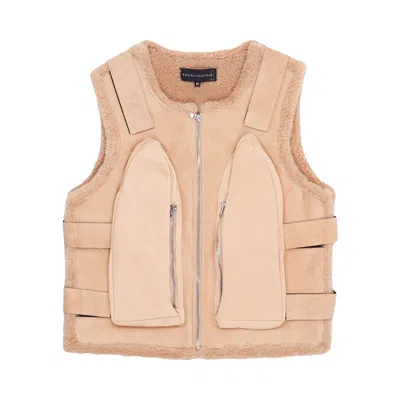 Pre-owned Who Decides War Bullet Point Vest 'tan' In Brown