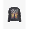 Who Decides War By Ev Bravado Mens Ember Chapel Crewneck Cotton-jersey Sweatshirt Black Xl