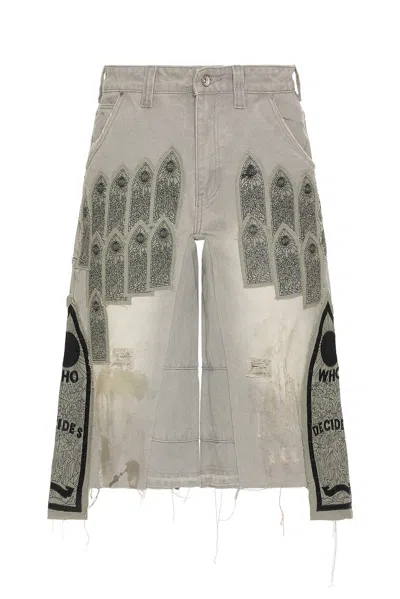 Who Decides War By Ev Bravado Patch Arched Carpenter Short In Vintage Grey