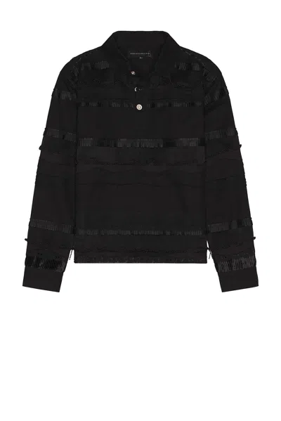 Who Decides War By Ev Bravado Wavelength Rugby Shirt In Black