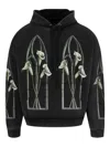 Who Decides War Calla Window Hooded Pullover In Black