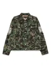 Who Decides War Camo Trucker Jacket In Green