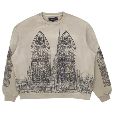 Pre-owned Who Decides War Cathedral Crewneck 'olive' | Green | Men's Size Xxl