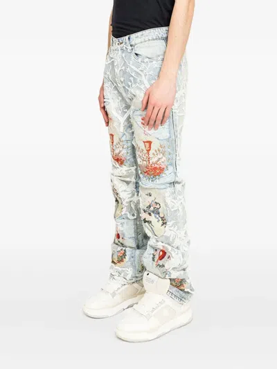 Who Decides War Chalice Embellished Jeans In Blue