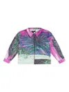 Who Decides War Multicolor Coastline Leather Jacket In Multi