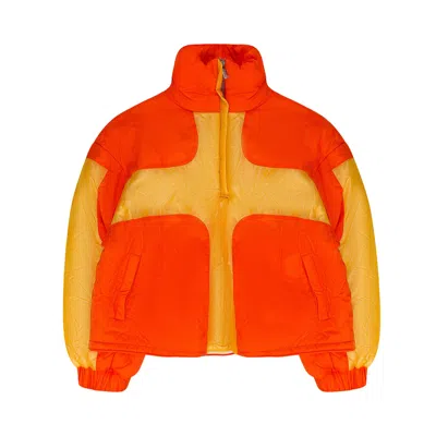 Pre-owned Who Decides War Composite Puffer Jacket 'orange' | Men's Size S