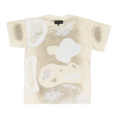 Who Decides War Cream Location Grid T-shirt In Neutral