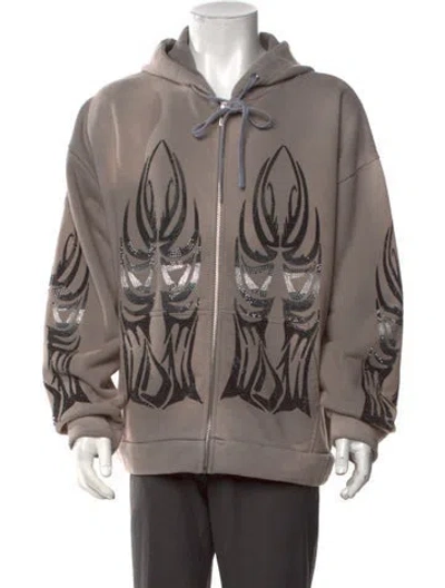 Pre-owned Who Decides War Crew Neck Long Sleeve Hoodie W/ Tags In Neutrals