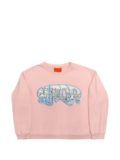 Who Decides War Crew-neck Long-sleeve Sweatshirt In Pink