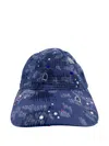 Who Decides War Crystal-embellished Distressed Cap In Blue