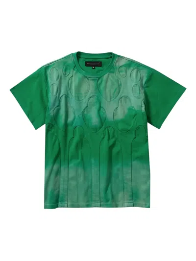 Who Decides War Cutout Tie-dye T-shirt In Green