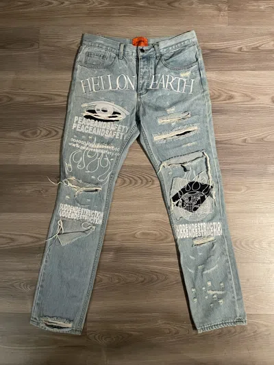 Pre-owned Who Decides War Denim In Blue