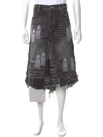 Pre-owned Who Decides War Denim Shorts W/ Tags In Black
