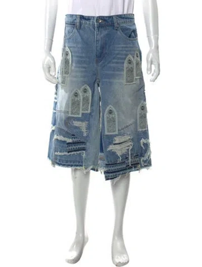 Pre-owned Who Decides War Denim Shorts W/ Tags In Blue
