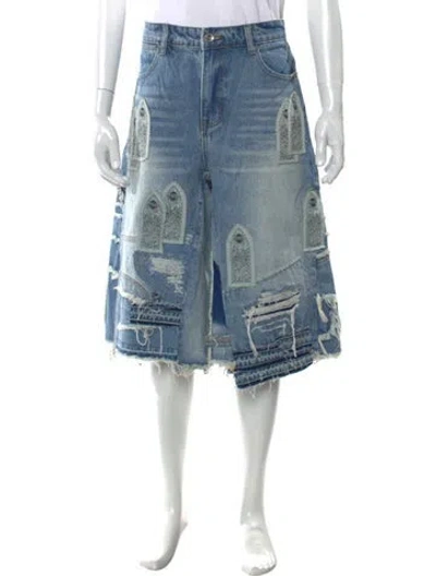 Pre-owned Who Decides War Denim Shorts W/ Tags In Blue
