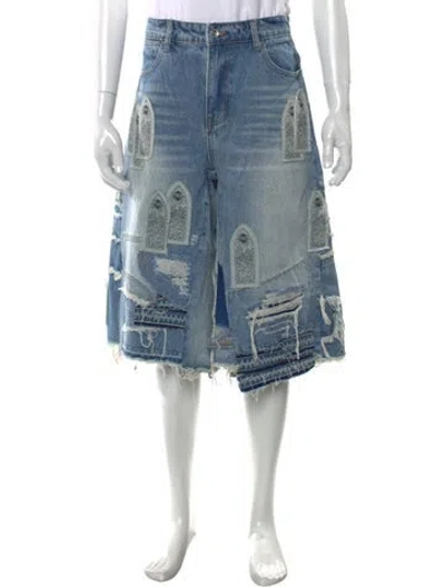 Pre-owned Who Decides War Denim Shorts W/ Tags In Blue