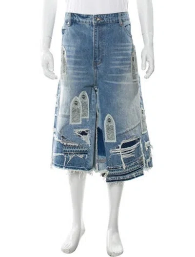 Pre-owned Who Decides War Denim Shorts W/ Tags In Blue