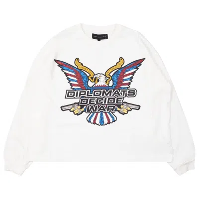 Pre-owned Who Decides War Diplomats Decide Crewneck 'cloud' In Cream