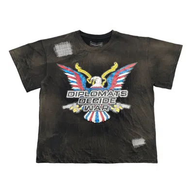 Pre-owned Who Decides War Diplomats Decide Short Sleeve Tee Shirt Black