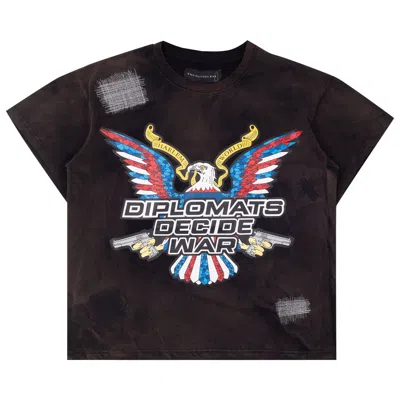 Pre-owned Who Decides War Diplomats Decide T-shirt 'rust' In Brown