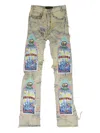 Who Decides War Distressed-effect Jeans In Blue