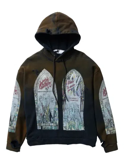 Who Decides War Distressed Graphic Hoodie In Multi