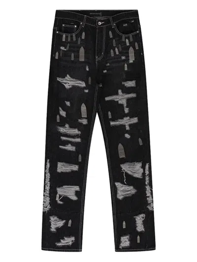 Who Decides War Distressed Jeans In Black