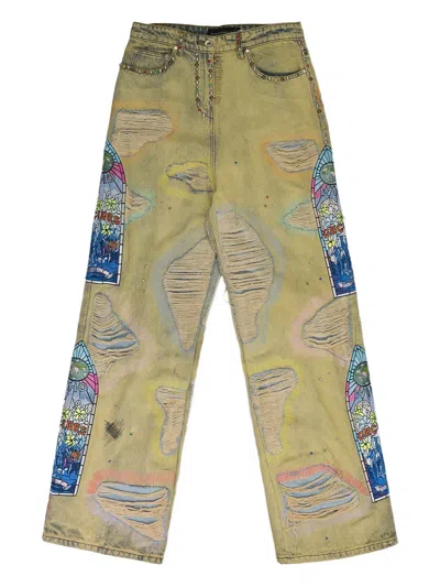 Who Decides War Distressed Jeans In Multi