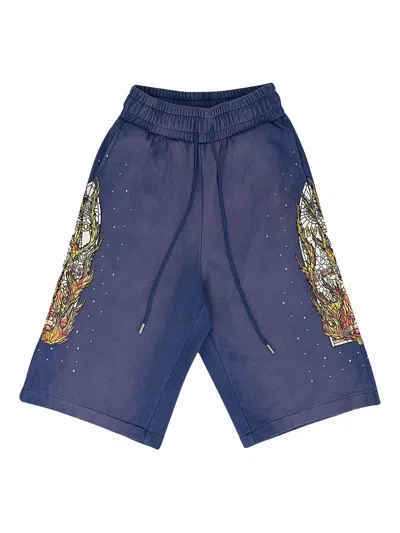 Who Decides War Drawstring Shorts In Blue