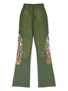 Who Decides War Drawstring Track Pants In Green