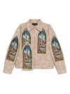 Who Decides War Tan Eden Trucker Jacket In Brown