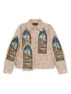 Who Decides War Tan Eden Trucker Jacket In Brown