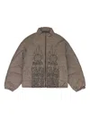 Who Decides War Embroidered Padded Jacket In Brown
