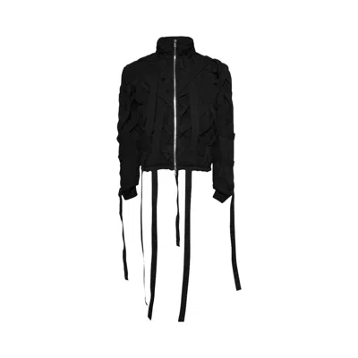 Pre-owned Who Decides War Engulfed Bomber Jacket 'coal'