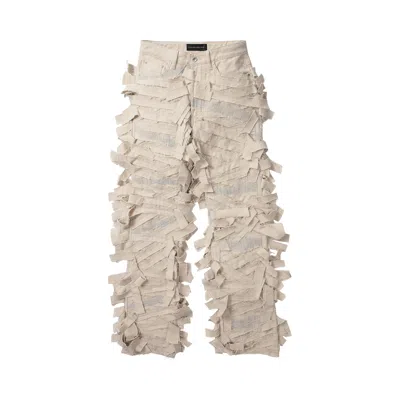 Pre-owned Who Decides War Engulfed Denim 'cream' In White