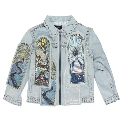 Pre-owned Who Decides War Eternity Denim Jacket 'blue' | Women's Size Xl