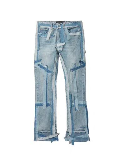 Who Decides War Exposure Patchwork Jeans In Blue