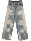 Who Decides War Faded Stone Jeans In Blue
