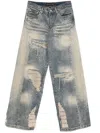 Who Decides War Faded Stone Jeans In Blue