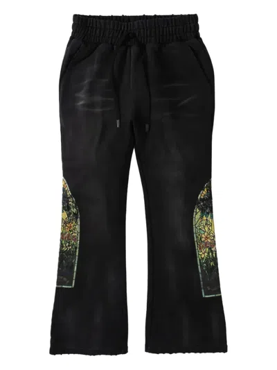 Who Decides War Faded Track Pants In Black