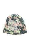 Who Decides War Flame Camouflage Embroidered Beanie Hat In Multi