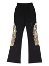 Who Decides War Flame-patch Sweatpants In Black